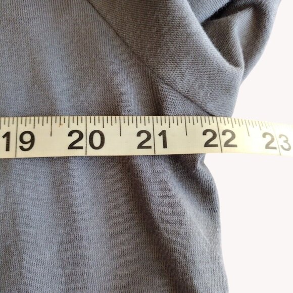 Terra Sky Top 14w Vneck Long Sleeve Gray Basic - Picture 4 of 9